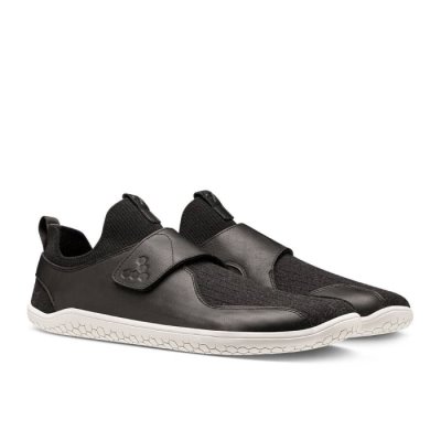 Vivobarefoot Men's Primus Knit EZ Casual Shoes - Black USA [BXS362197]